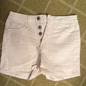 VERVET BY FLYING MONKEY High Waist White Shorts